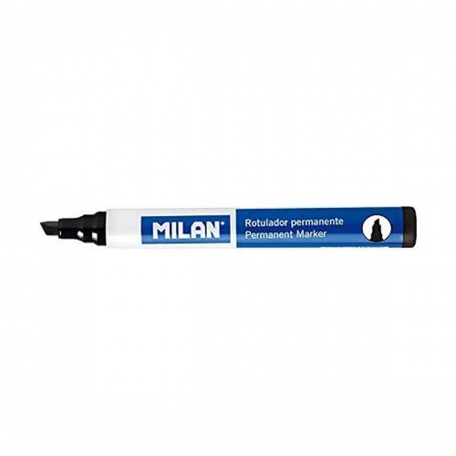 Permanent marker Milan 12 Units Black PVC image 2