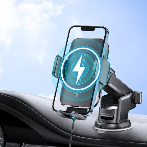 Joyroom car holder with wireless charger 15W for cockpit dashboard black (JR-ZS245) image 2