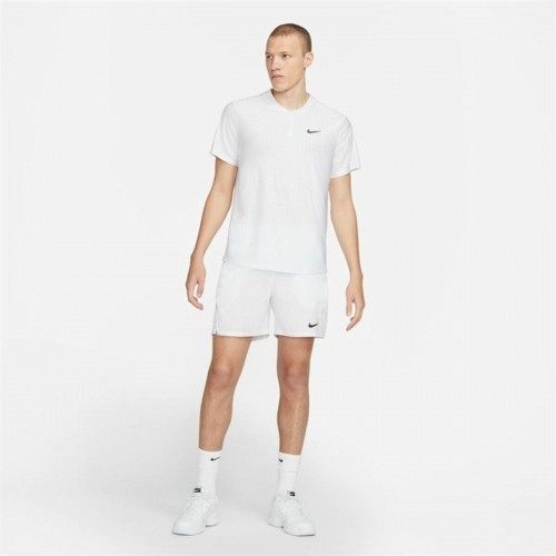 Men’s Short Sleeve Polo Shirt Nike Court Dri-Fit Advantage White image 2