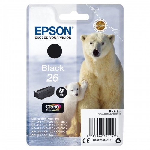 Картридж с оригинальными чернилами Epson T2601 Чёрный image 2