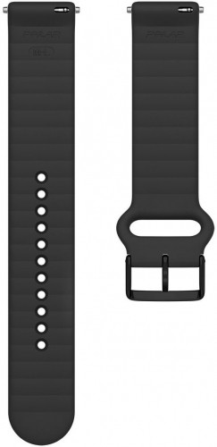 Polar watch strap 20mm S-L T, black silicone image 2
