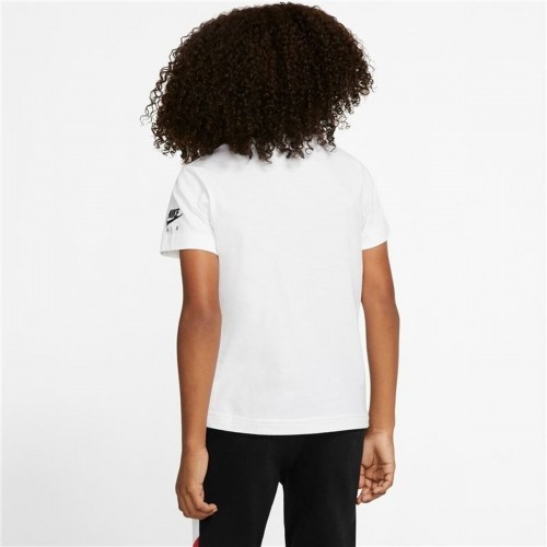 Krekls ar Īsām Piedurknēm Bērniem Nike Air View Balts image 2