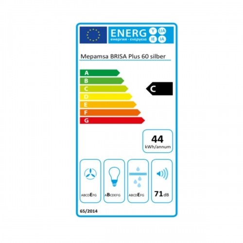 Conventional Hood Mepamsa BRISA PLUS 60X 60 cm 180 m³/h C Steel Acero inoxidable image 2