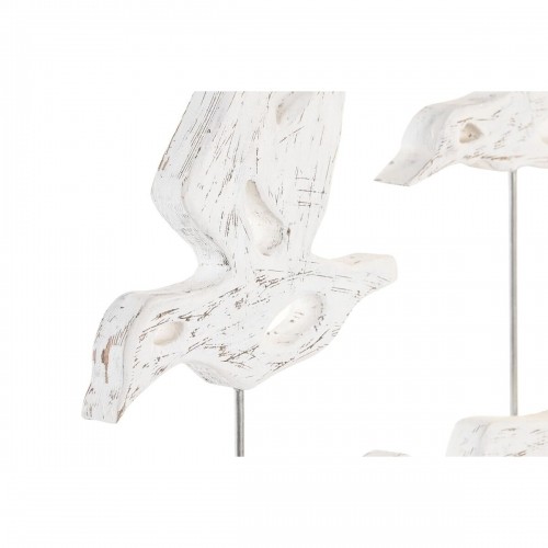 Декоративная фигура DKD Home Decor Коричневый Белый Железо Древесина манго птицы (32 x 10 x 51 cm) image 2