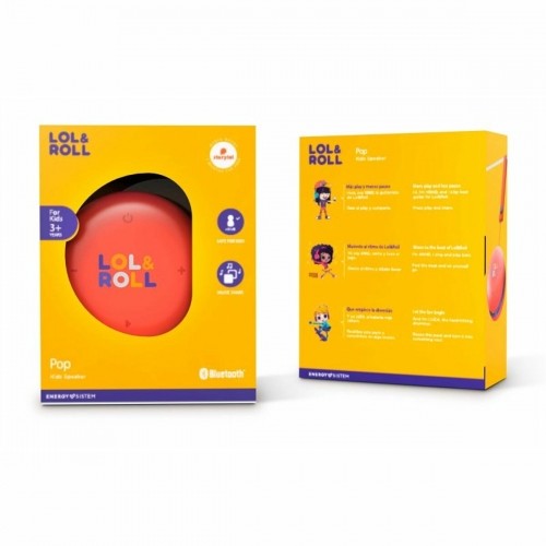 Portatīvie Bezvadu Skaļruņi Energy Sistem Lol&Roll Pop Kids Oranžs 5 W 500 mAh image 2