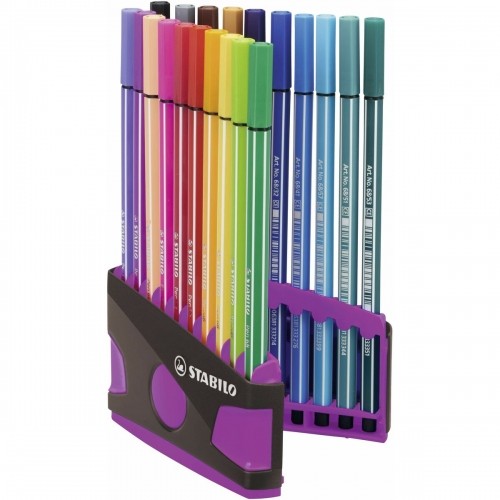 Set of Felt Tip Pens Stabilo Pen 68 Multicolour image 2