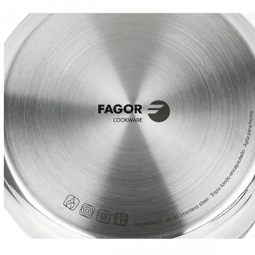 Saucepan FAGOR Silverinox Stainless steel 18/10 Chromed (Ø 12 x 6,5 cm) image 2