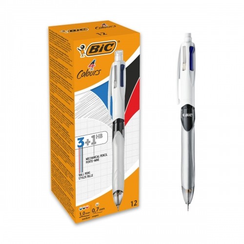 Liquid ink pen Bic 4Colours Pencil Lead Holder 3 colours Multicolour 0,4 mm 0,7 mm (12 Pieces) image 2