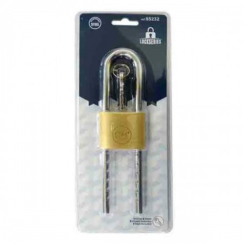 Key padlock EDM Adjustable Brass image 2