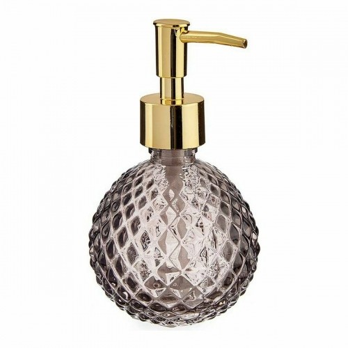 Soap Dispenser 200 ml Golden Anthracite Glass ABS 24 Units (8,5 x 15 x 9 cm) image 2