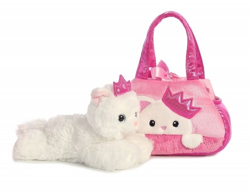 AURORA Fancy Pals Плюш - Кошка-принцесса в розовой сумке, 20 см image 2