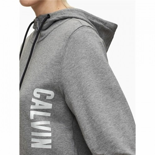 Women's Sports Jacket Calvin Klein Full Zip Dark grey image 2