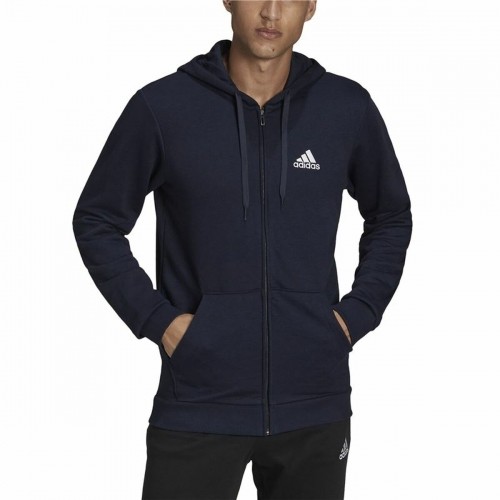 Men's Sports Jacket Adidas  Essentials French Terry Big Dark blue image 2