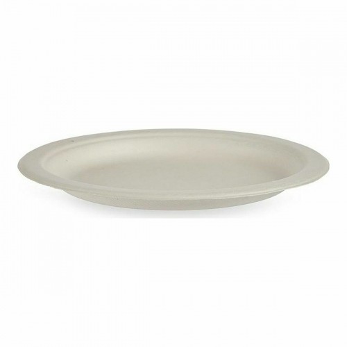 Plate set Compostable White Sugar Cane 80 Units image 2