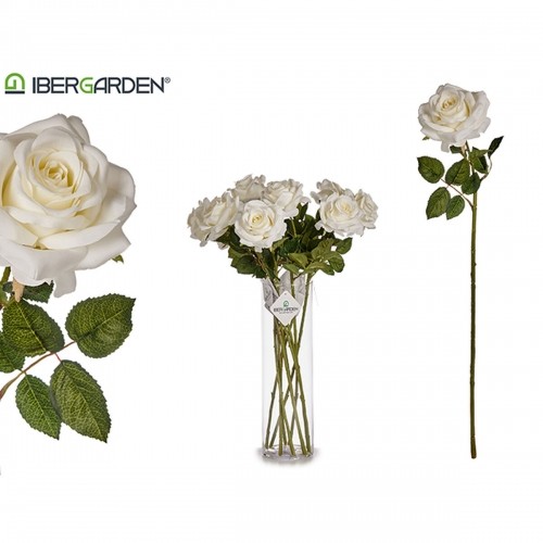 Decorative Flower White Green (12 Units) image 2