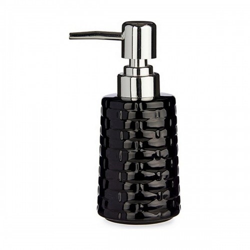 Berilo Дозатор мыла С облегчением Керамика Серебристый Чёрный Металл 6 штук (150 ml) image 2
