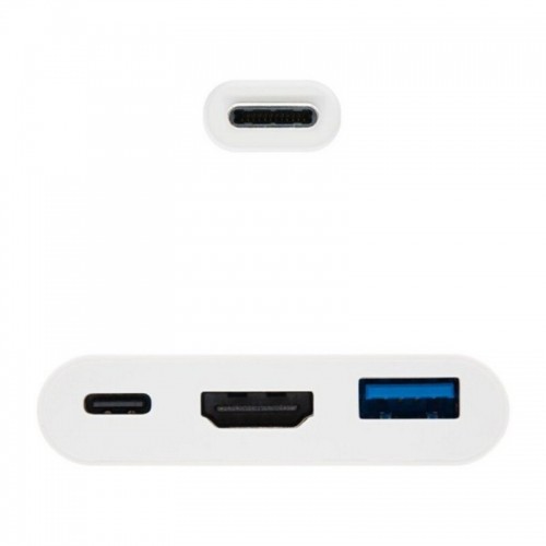 USB C uz HDMI Adapteris NANOCABLE 10.16.4302 Full HD (15 cm) Balts image 2