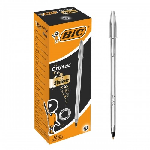 Liquid ink pen Bic 921339 Black Silver 0,32 mm (20 Pieces) image 2