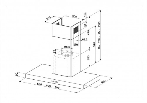 Hood Faber Stilo Comfort BK Matt A60 image 2