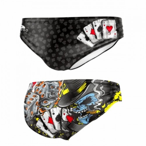 Men’s Bathing Costume Turbo  Fire Dice Black image 2