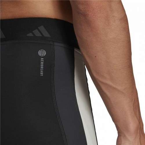 Sporta Legingi Vīriešiem Adidas Hyperglam Training Techfit Melns image 2