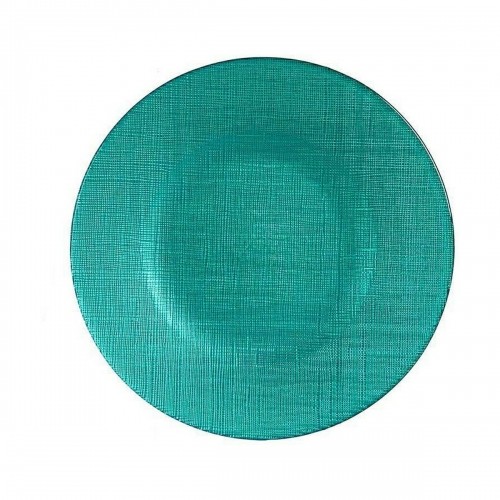 Vivalto Плоская тарелка бирюзовый Cтекло 6 штук (21 x 2 x 21 cm) image 2