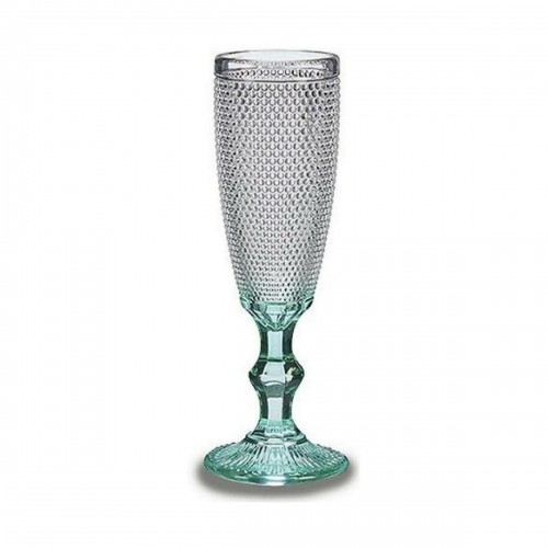 Vivalto Бокал для шампанского Очки Прозрачный бирюзовый Cтекло 6 штук (185 ml) image 2