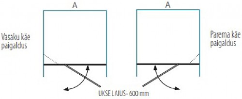 Brasta Glass Душевая стенка в нишу TINA PLUSS 90 Тонированный серый или коричневый image 2