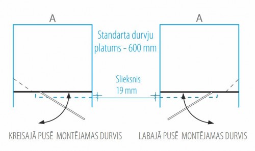 Brasta Glass Душевая стенка в нишу INA PLUSS 120 Фактурный, зеленоватый, голубоватый, сатиновый image 2