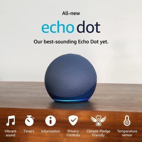 Amazon Echo Dot (5th Gen) Depp Sea Blue image 2