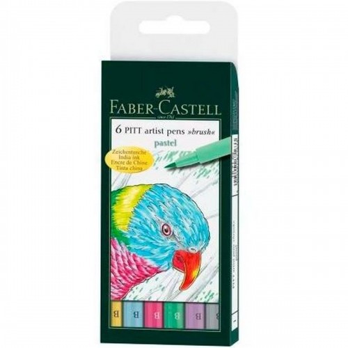 Set of Felt Tip Pens Faber-Castell Pitt Artist Case Cake (5 Units) image 2
