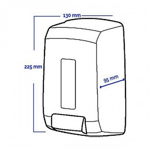 Soap Dispenser Ibiza White ABS (23,5 x 13 x 10 cm) (9 L) image 2