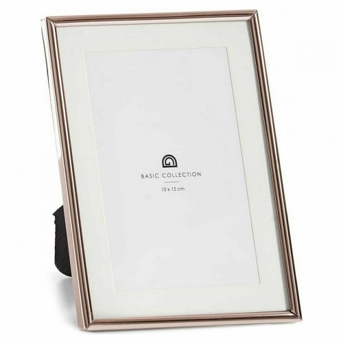 Photo frame Crystal Steel Copper (13,5 x 18,5 x 13,5 cm) (12 Units) image 2