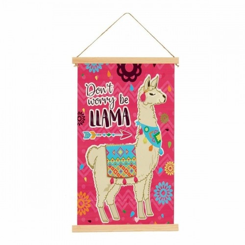 Gift Decor Canvas Llama (1 x 54 x 33 cm) (24 gb.) image 2