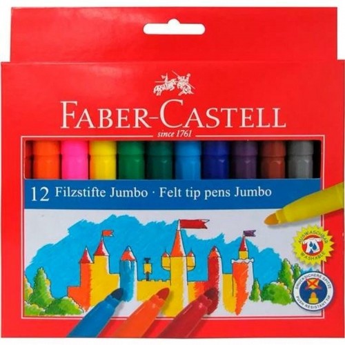 Flomasteru Komplekts Faber-Castell Jumbo Atvejis 12 gb. image 2