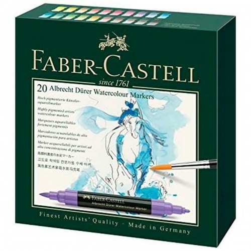 Set of Felt Tip Pens Faber-Castell Watercolours Case (24 Units) image 2
