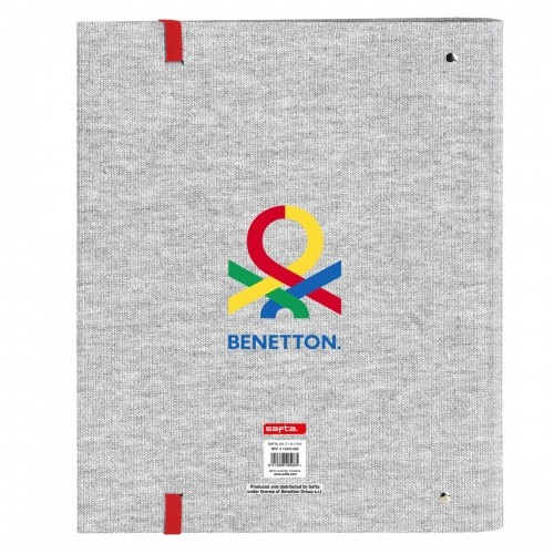 Ring binder Benetton Pop Grey (27 x 32 x 3.5 cm) image 2