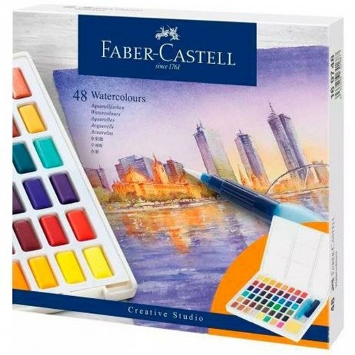Watercolour paint set Faber-Castell Creative Studio (8 Units) image 2