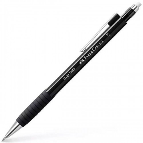 Pencil Lead Holder Faber-Castell Grip 1347 Black 0,7 mm (12 Units) image 2