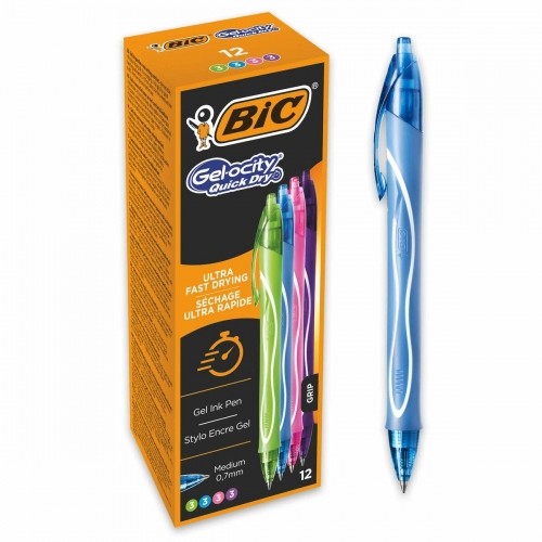 Гелевая ручка Bic Gel-Ocity Quick Dry 4 Colours 12 штук image 2