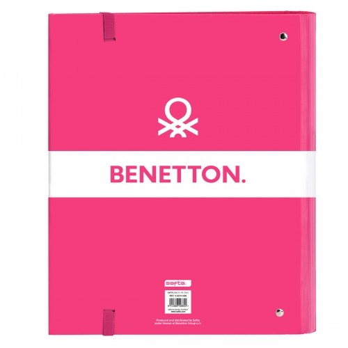 Ring binder Benetton Raspberry Fuchsia (27 x 32 x 3.5 cm) image 2