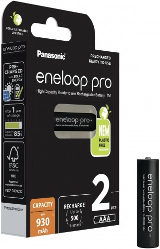 Panasonic Batteries Panasonic аккумулятор eneloop Pro AAA 930 2BP image 2