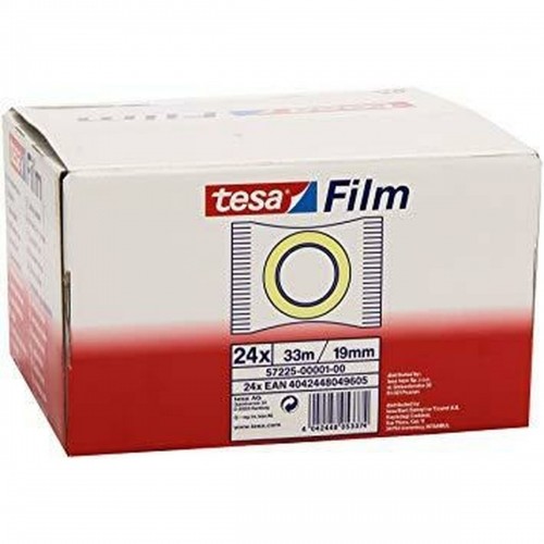 Adhesive Tape TESA 19 mm 33 m Transparent (24 Units) image 2