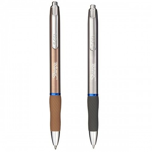 Pen Sharpie SGEL Metallic Blue Silver Copper 0,7 mm (12 Units) image 2