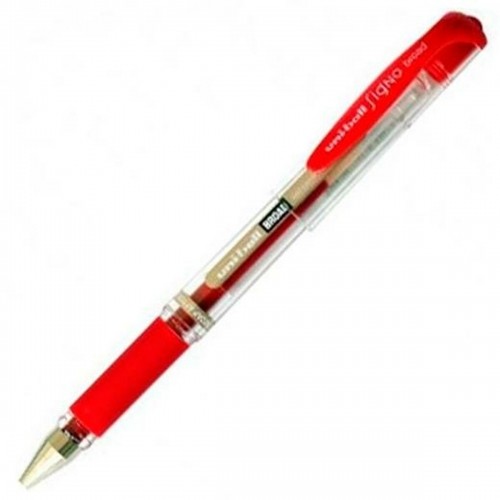 Ручка с жидкими чернилами Uni-Ball Signo Broad UM-153 W Красный Металл 0,6 mm 12 штук image 2