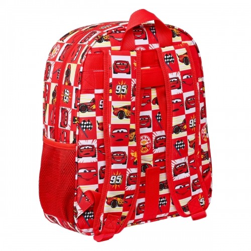 School Bag Cars Let's race Red White (32 x 38 x 12 cm) image 2