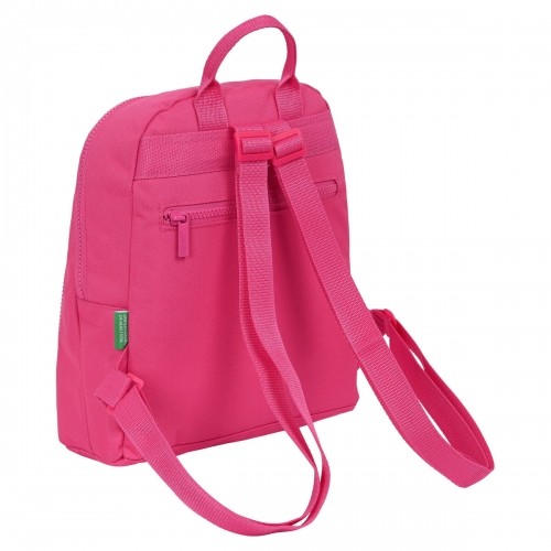 Casual Backpack Benetton Raspberry Fuchsia 13 L image 2