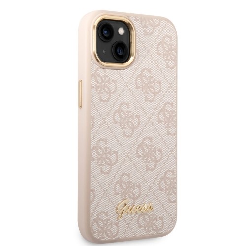 Guess PC|TPU 4G Metal Camera Outline Case for iPhone 14 Pink image 2