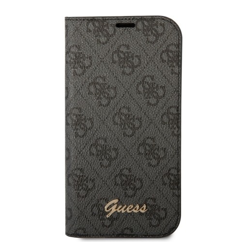 Guess PC|TPU 4G Metal Camera Outline Book Case for iPhone 14 Black image 2