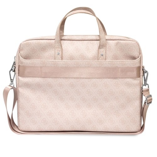 Guess 4G PU Triangle Logo Computer Bag 15|16" Pink image 2